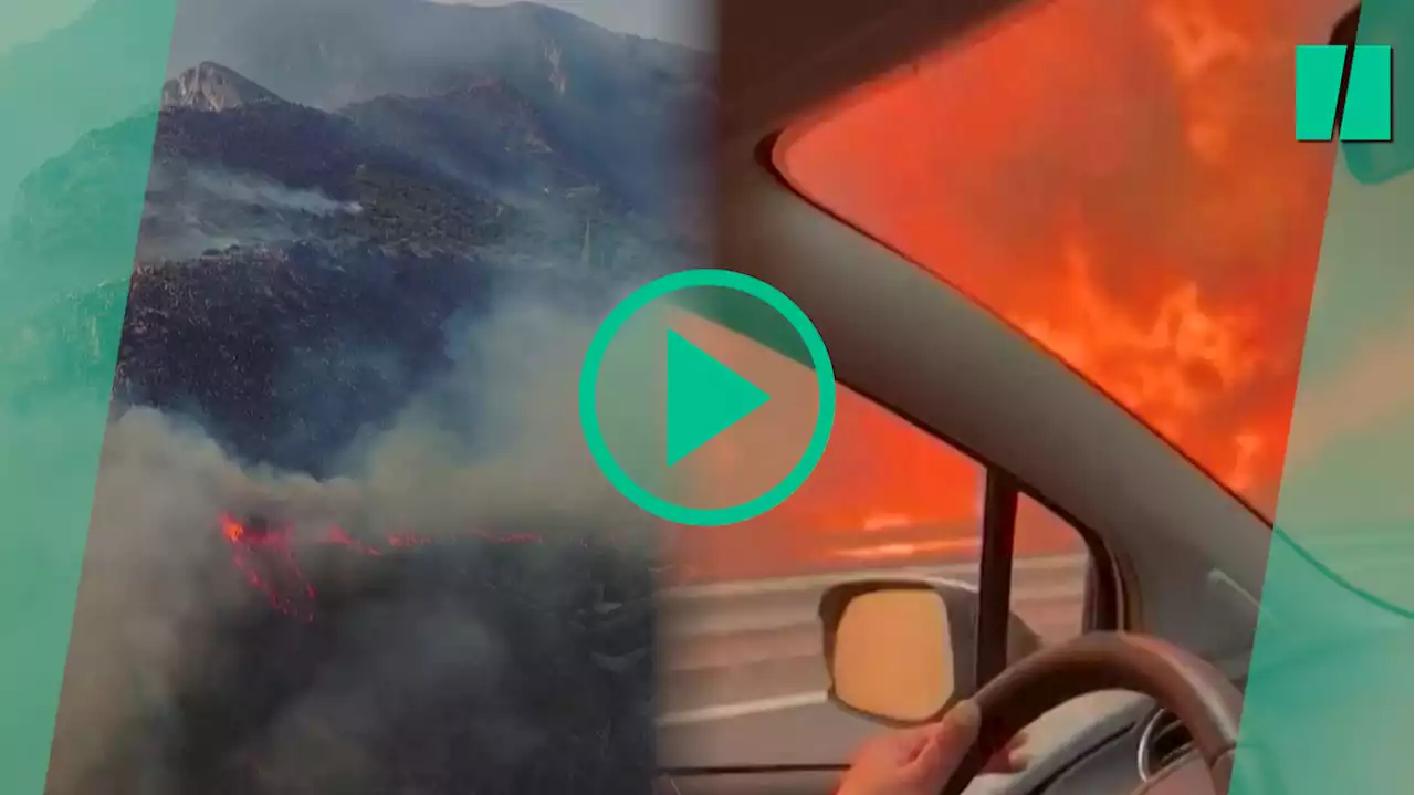 En Sicile, les autoroutes en feu illustrent la violence des incendies