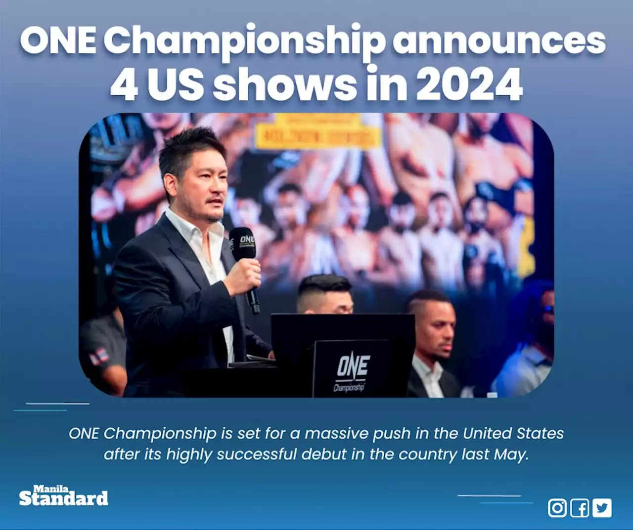 ONE Championship announces 4 US shows in 2024