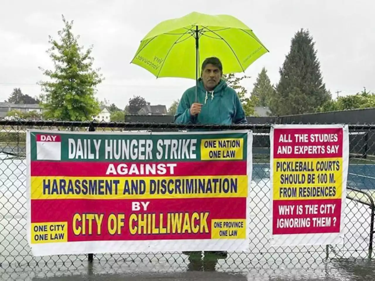 B.C. couple goes on hunger strike to protest pickleball noise near their home