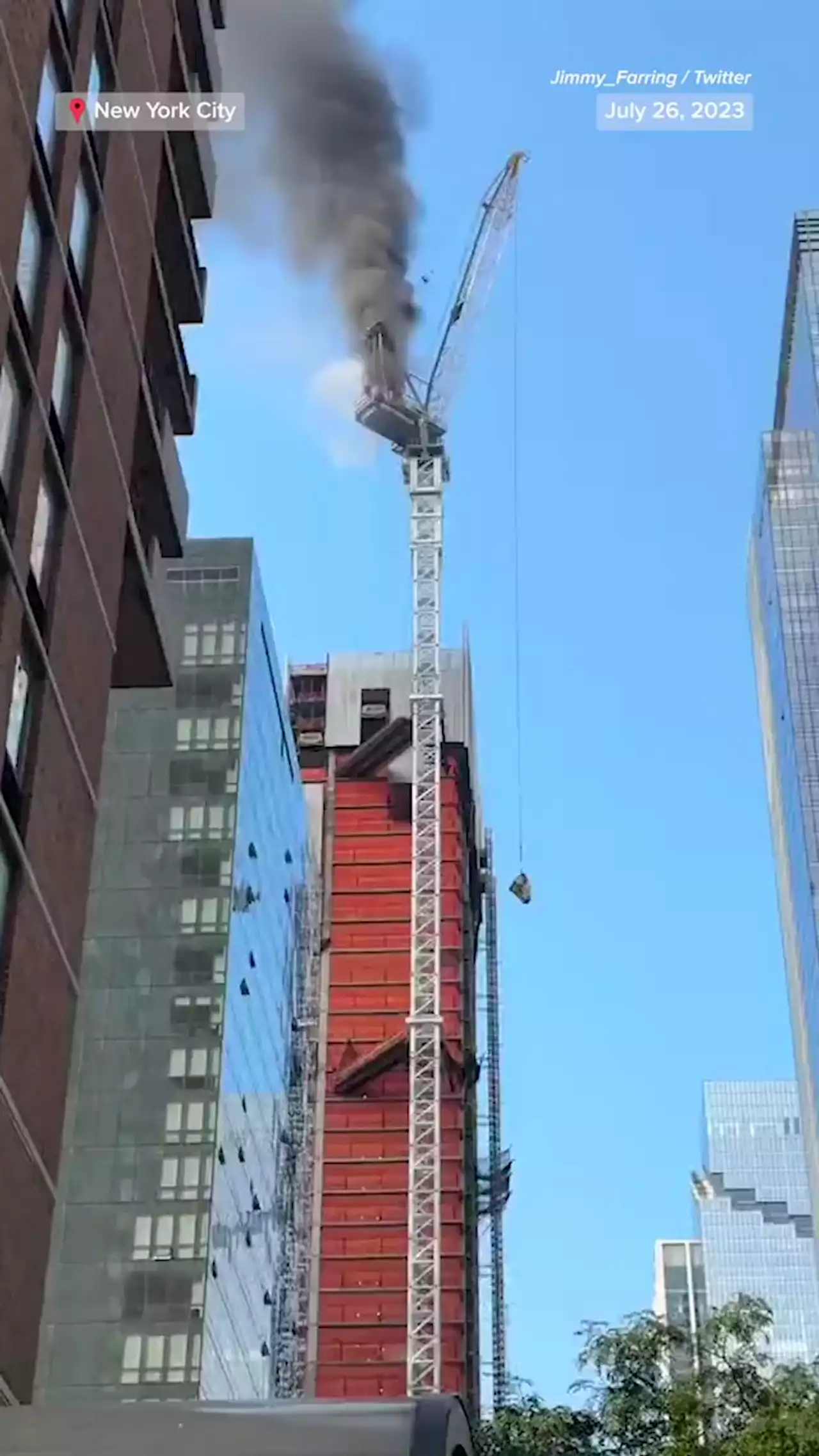 Fiery crane collapse in Manhattan leaves at least 5 injured, officials say