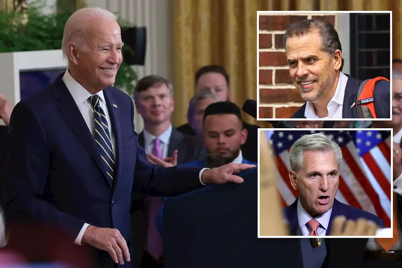 Biden simply smiles while ignoring questions about Hunter, McCarthy impeachment threat