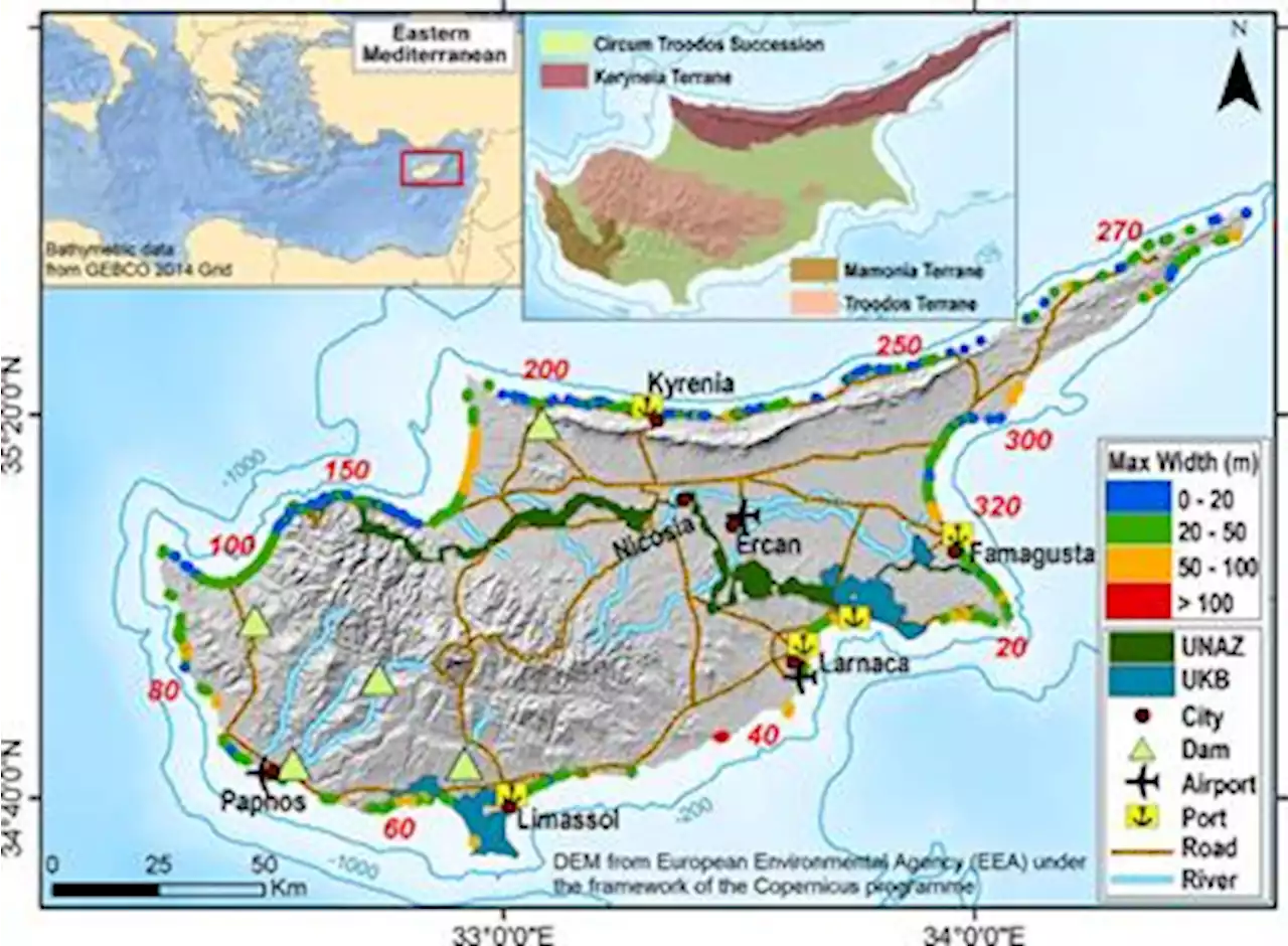 Frontiers | Climate change - induced hazards on touristic island beaches: Cyprus, Eastern Mediterranean