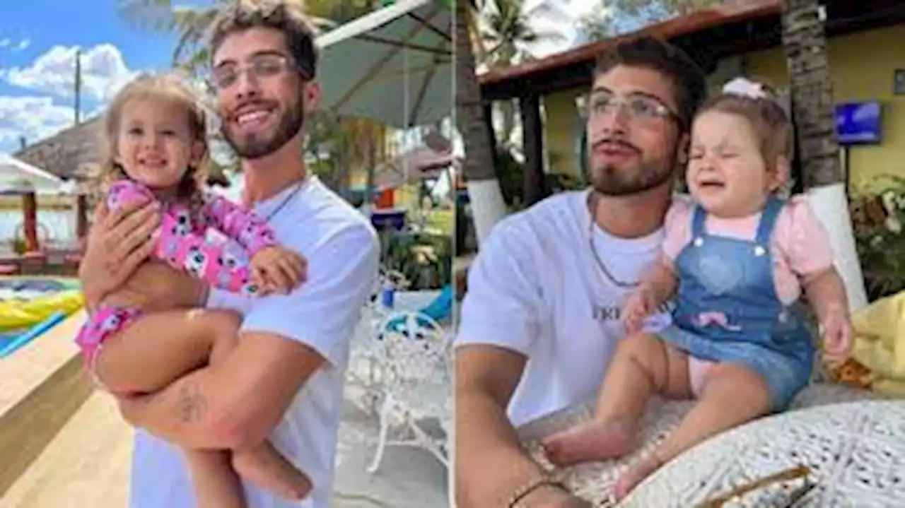 João Guilherme posta fotos com sobrinhas e brinca: 'Qual das duas Marias prefere o tio João?'