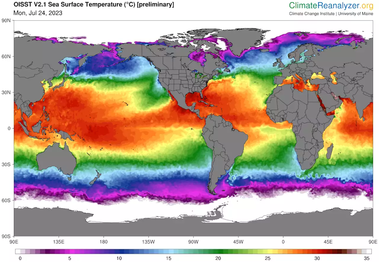 Águas do mar Mediterrâneo batem recordes com 30 graus Celsius nalguns locais