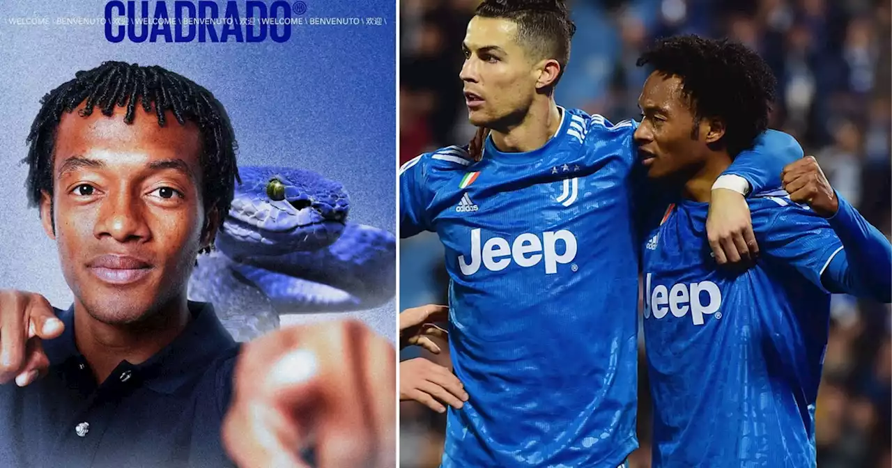 Inter le dejó ‘un mensajito’ a Cuadrado justo antes de enfrentar a Cristiano Ronaldo