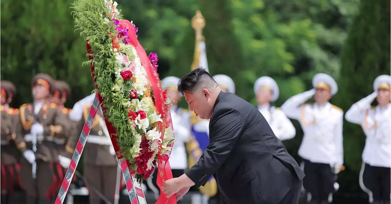 North Korea's Kim Jong Un visits Chinese military cemetery ahead of Victory Day