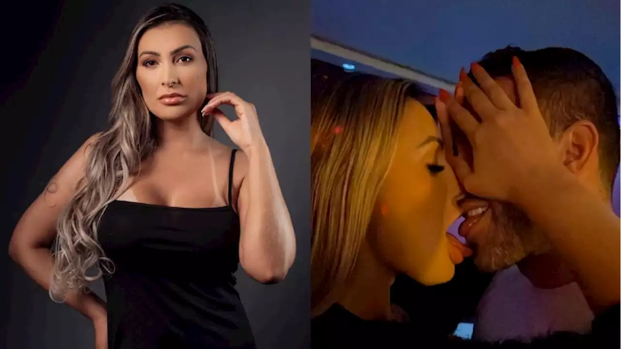 Andressa Urach realiza fetiche e posa sensual com homem misterioso