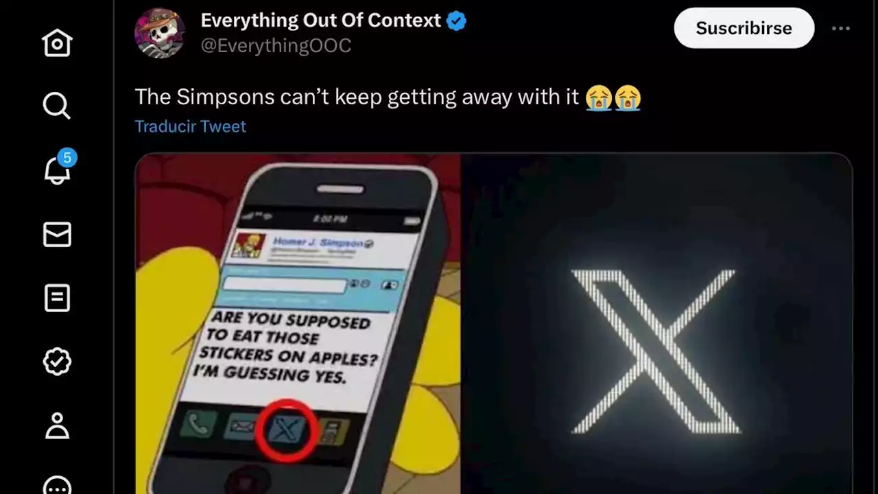 ¿Los Simpson predijeron el nuevo logo que Elon Musk le puso a Twitter?