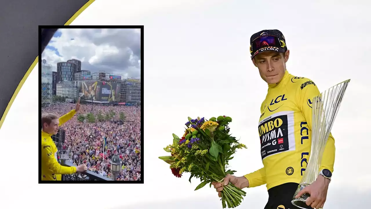 Accueil royal: vainqueur du Tour de France, Jonas Vingegaard a été reçu en véritable héros dans son pays