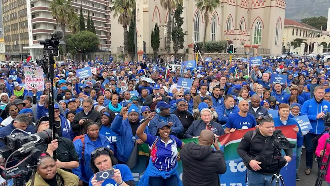 DA marches against Employment Equity Amendment Act in Cape Town - SABC News