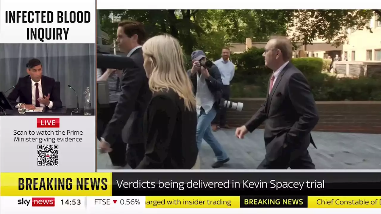 Kevin Spacey trial - latest: Spacey cries as jury reaches not guilty verdicts