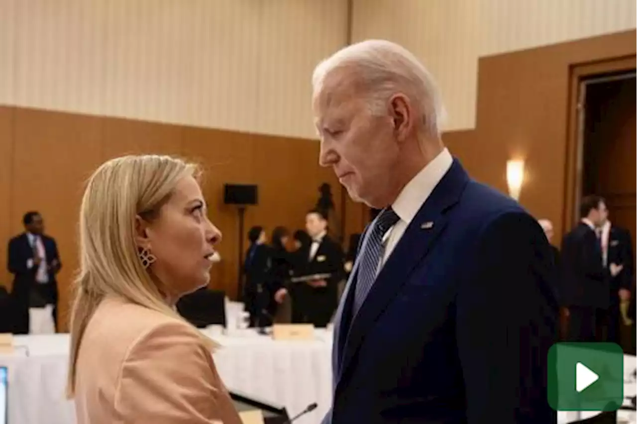 Domani faccia a faccia Meloni Biden