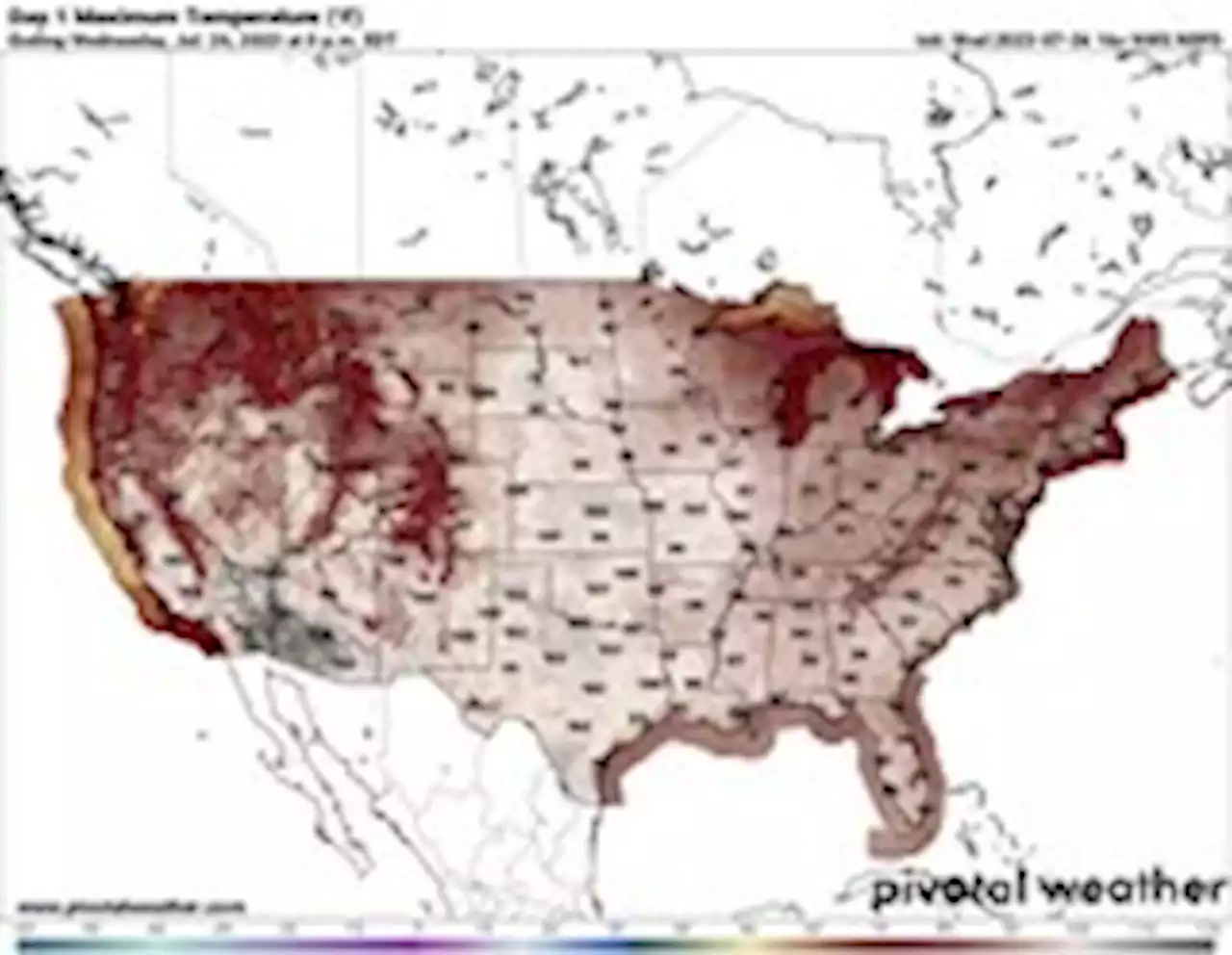 Extreme heat to affect largest area of the Lower 48 yet through Friday