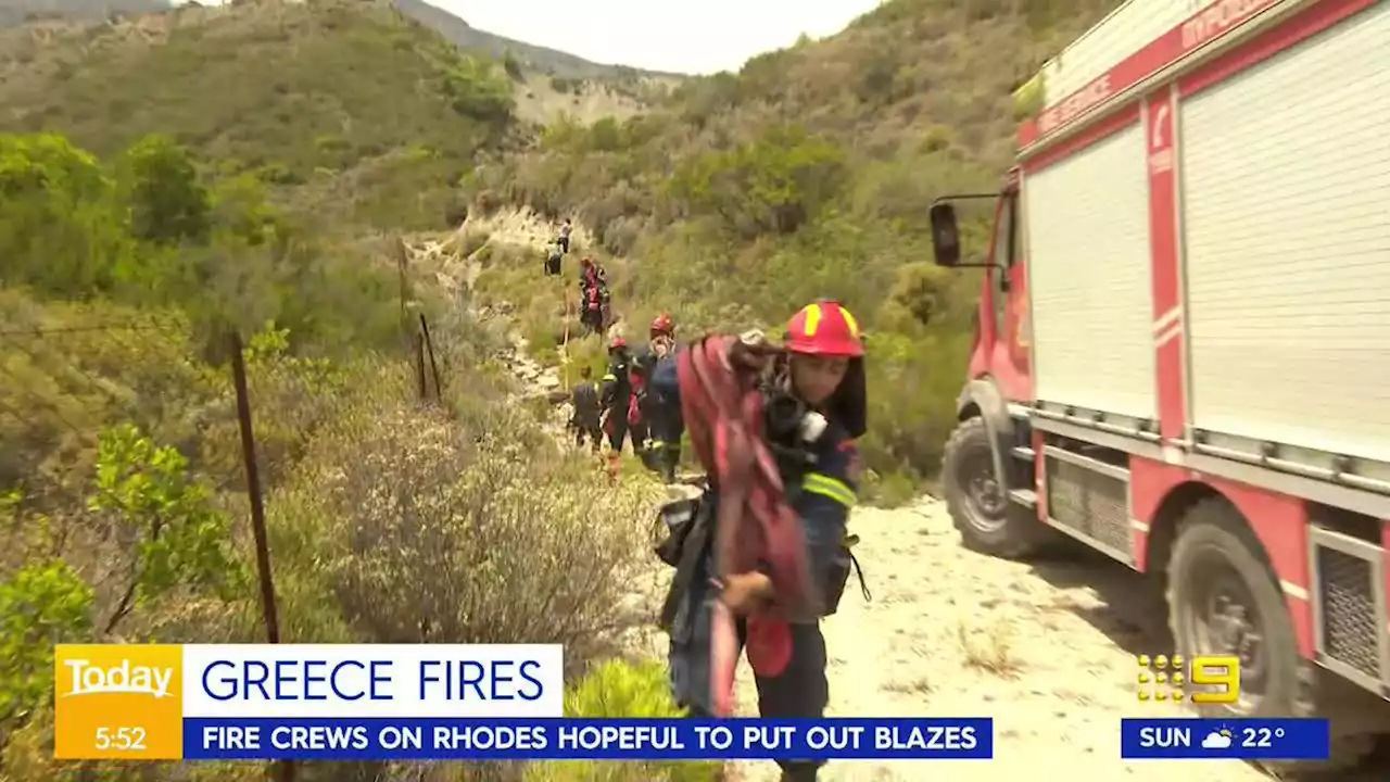 Aussies describe Greece fire horror