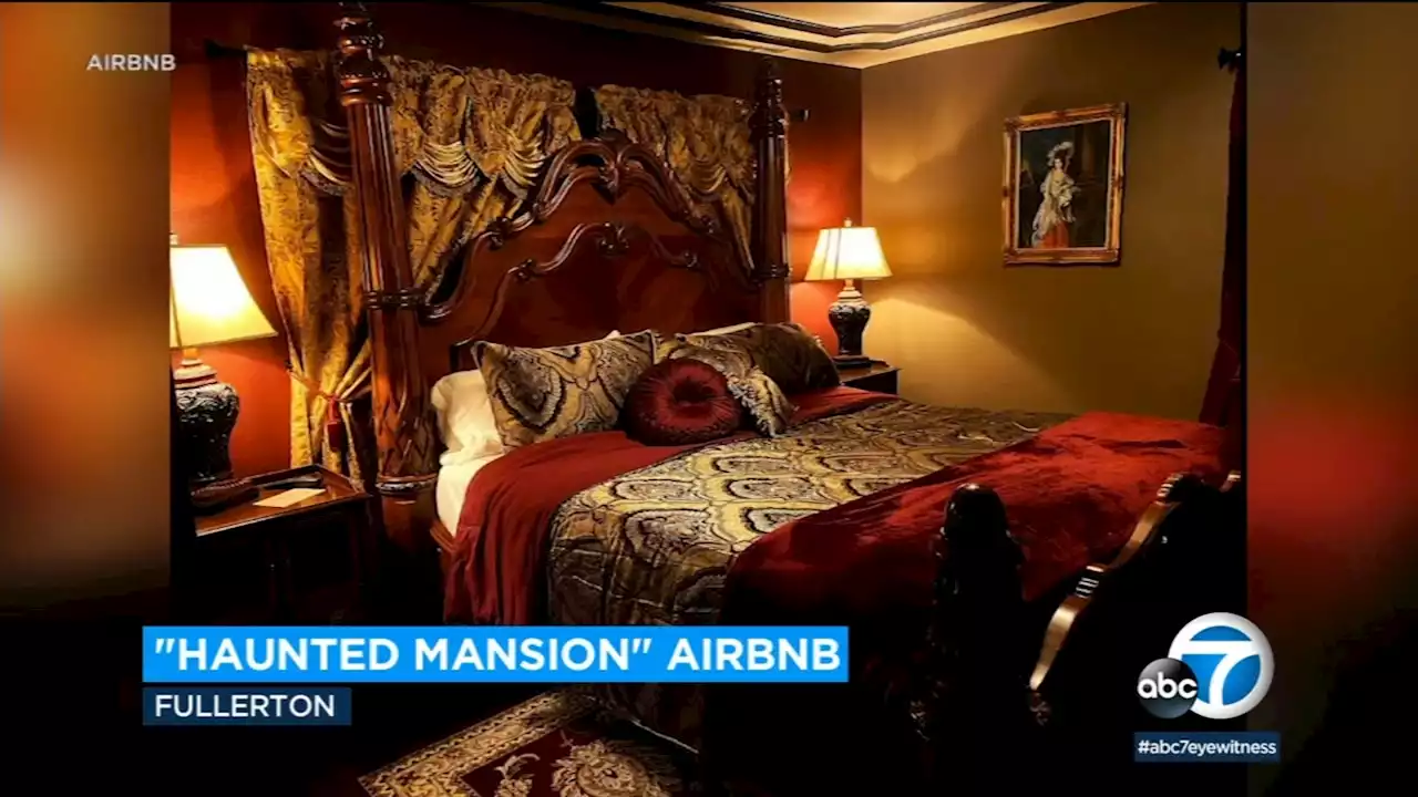 Haunted Mansion inspired Airbnb in SoCal promises ghoulish fun - and spooky sounds while you sleep!