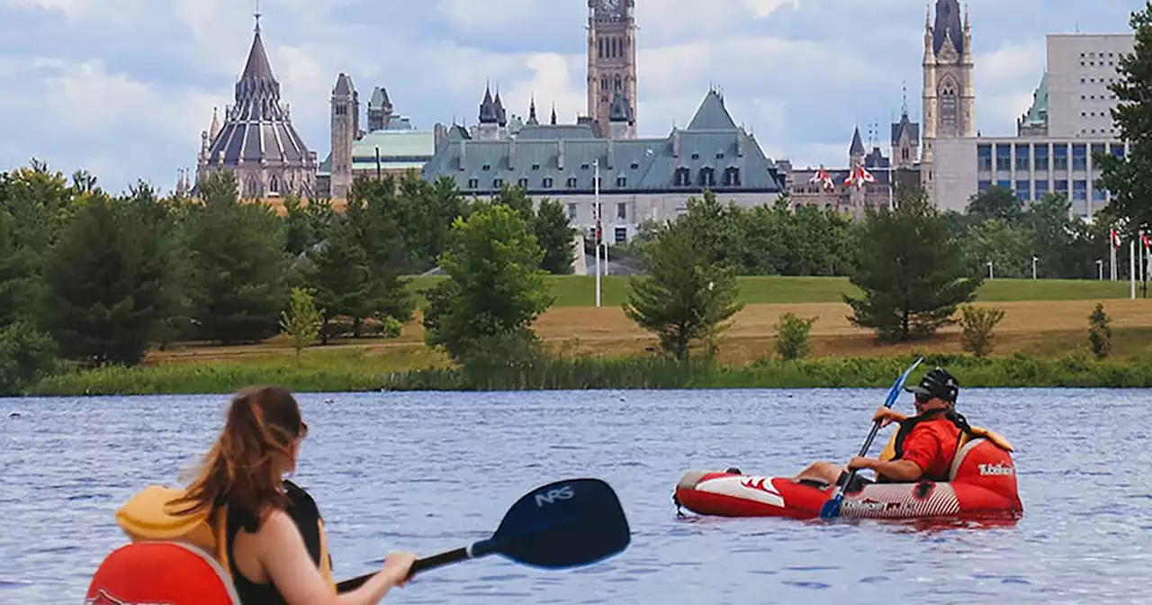 You can float for hours through Canada's capital on this natural lazy river