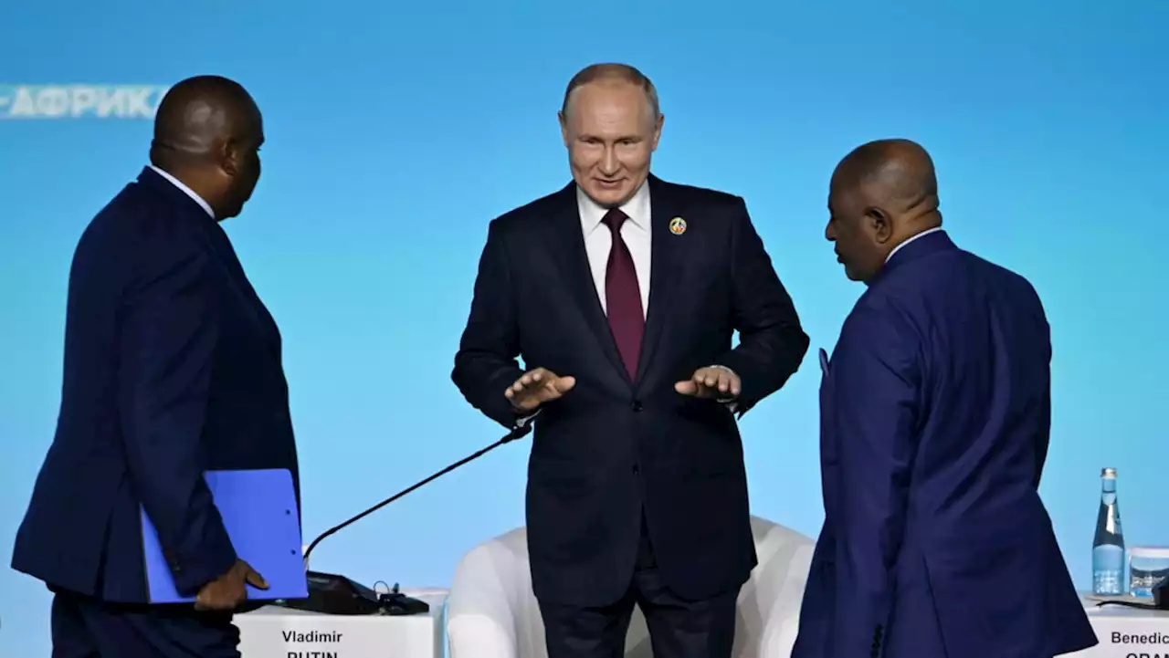 Russia hosts summit of African leaders in a bid to extend influence; blames the West for 'unprecedented pressure'