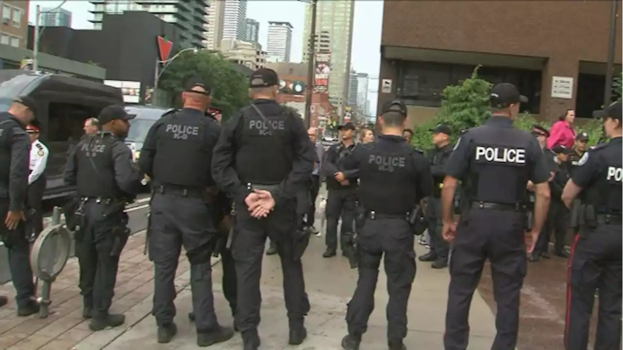 Procession underway for Toronto police dog killed in line of duty