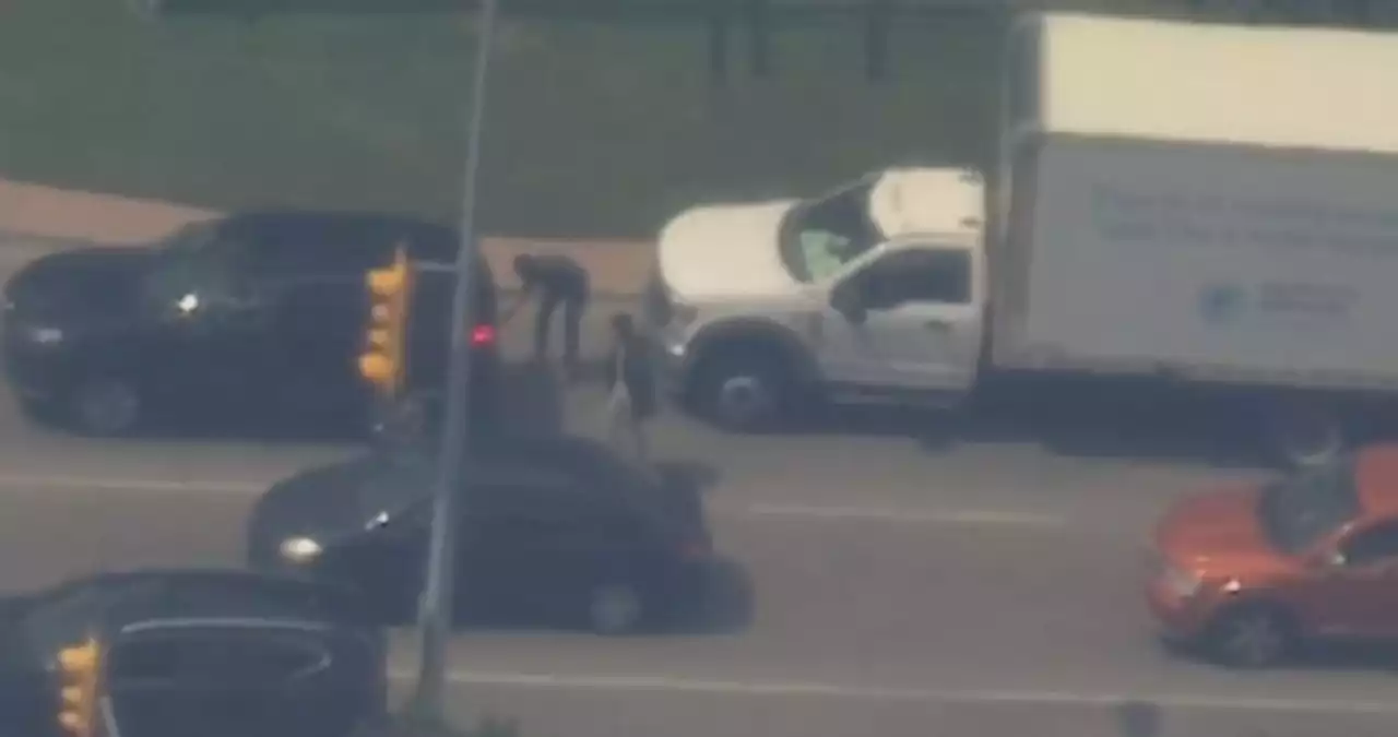 Video shows victim being tossed from moving vehicle during violent carjacking in Mississauga