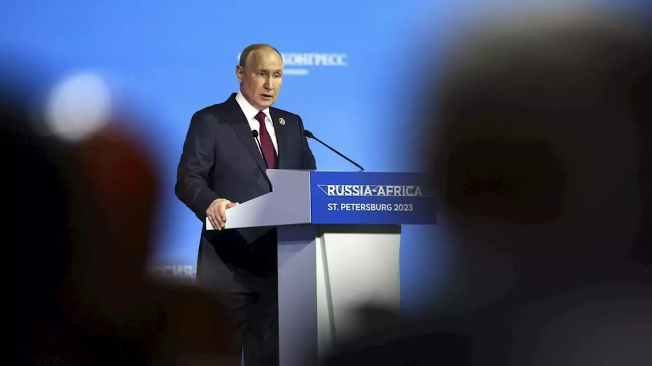 Putin promises African summit that Russia will make maximum efforts to avert a food crisis