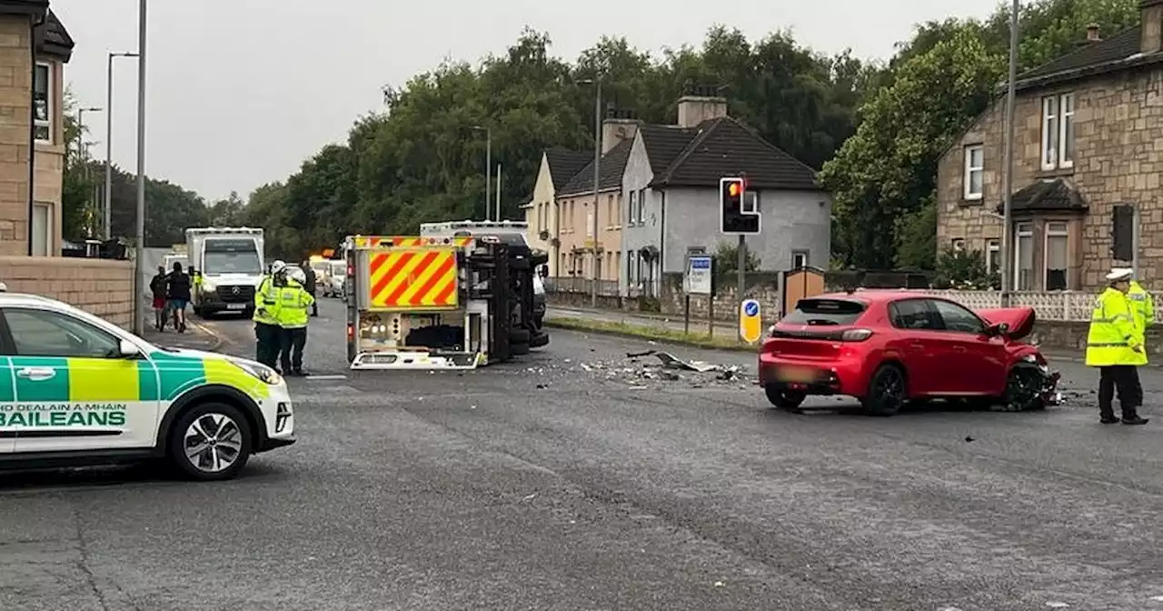 Patient & paramedics among 5 hurt as ambulance crashes on way to Scots hospital