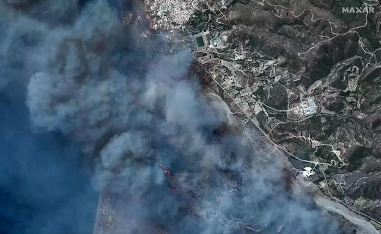 Grecia, devastada por incendios: los fuertes vientos podrían reavivar las llamas