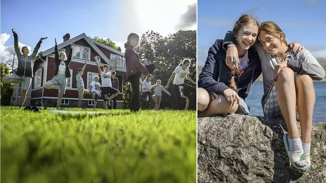 Här får ukrainska barn tid för läkning – i svenska skärgården