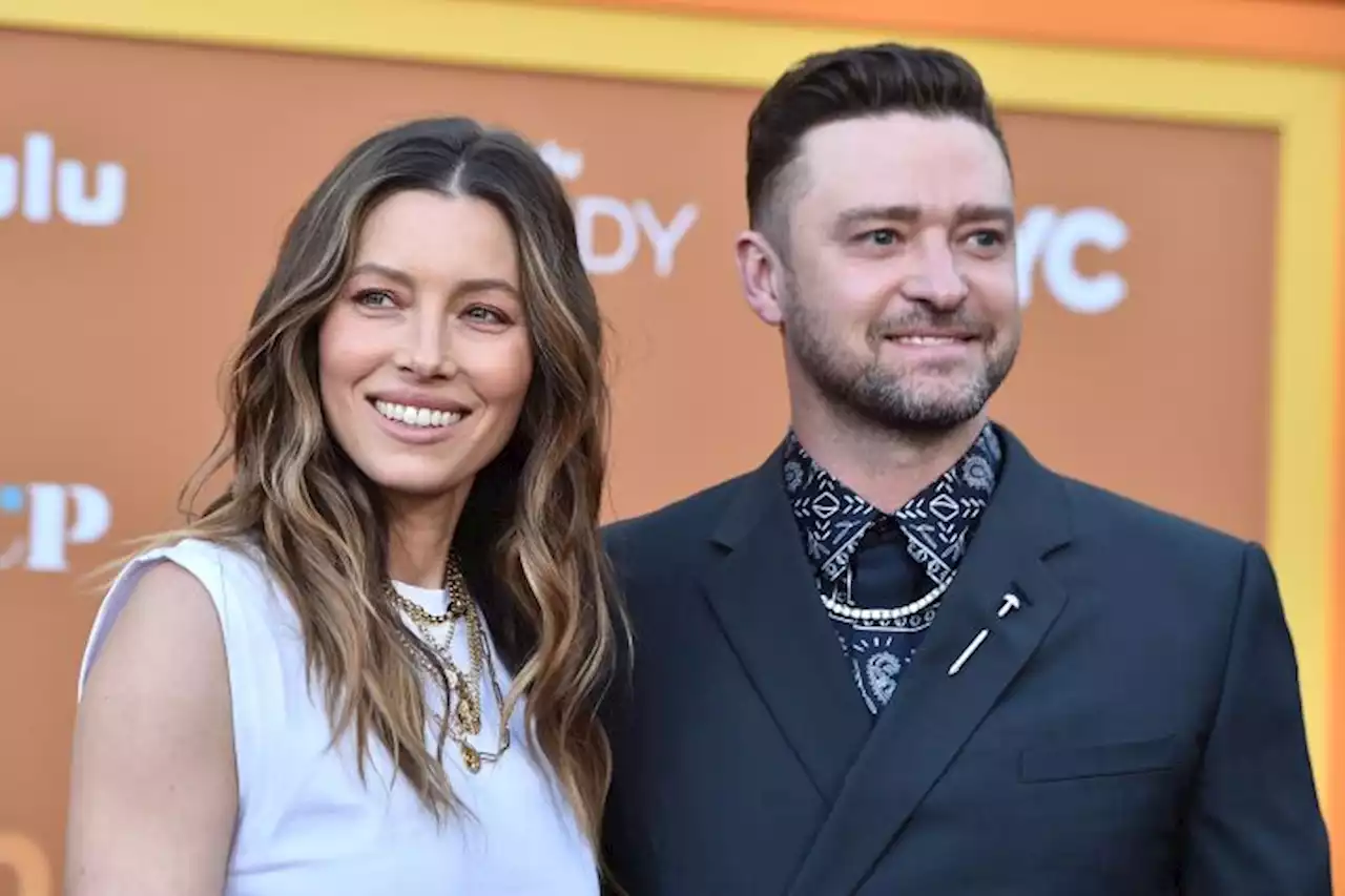 Jessica Biel Jams Out To Husband Justin Timberlake’s Tune — While He’s Sitting Next To Her