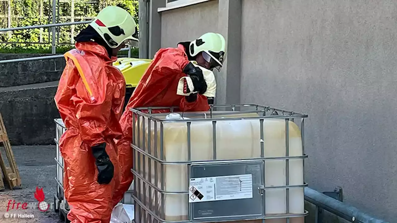 Sbg: Auslaufende Flüssigkeit führt zu Gefahrguteinsatz beim Bundesrealgymnasium in Hallein