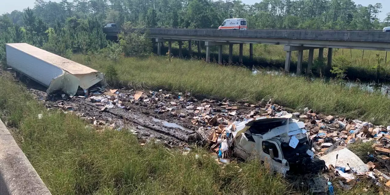 Congestion on I-10 in Jackson Co. following crash