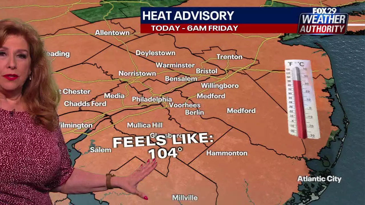 Weather Alert: Hot, hazy Thursday prompts heat advisory for area ahead of severe afternoon storms