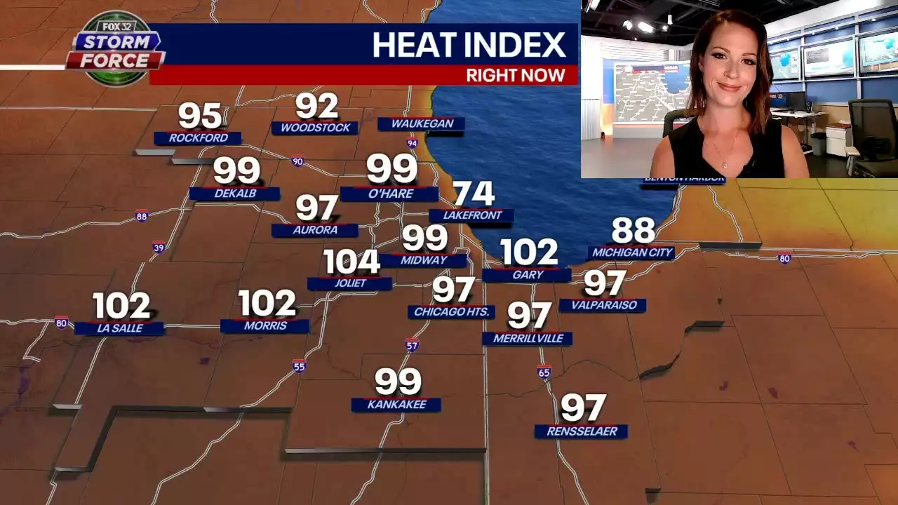 Chicago weather: Triple-digit heat index values expected Thursday and Friday