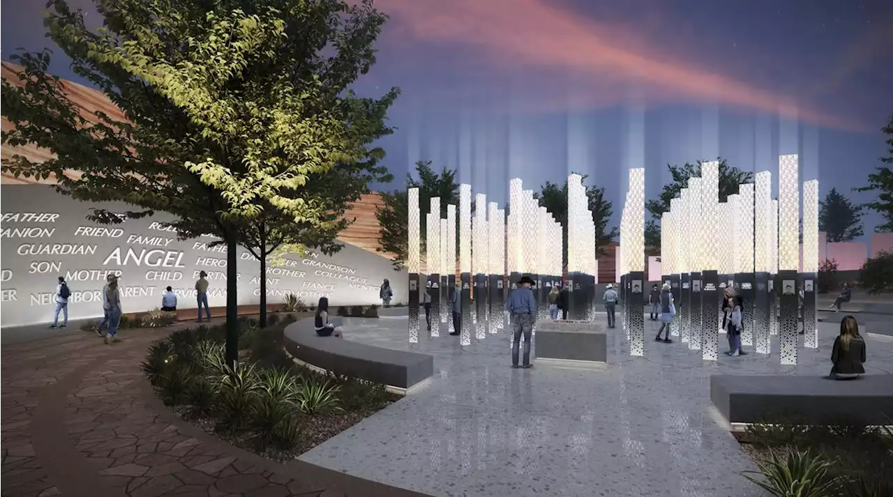 Design for Las Vegas Strip mass shooting memorial features a garden path and 58 beams of light