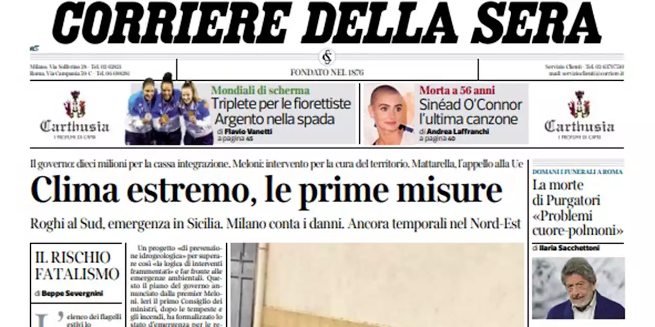 Le prime pagine di oggi - Il Post