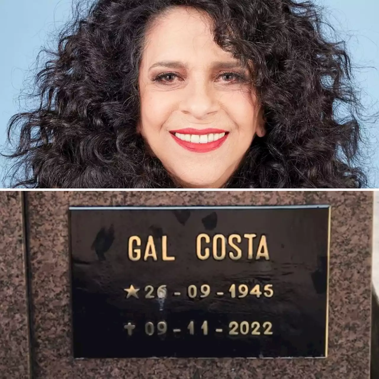 Após protesto de fãs, túmulo de Gal Costa ganha placa com nome da cantora