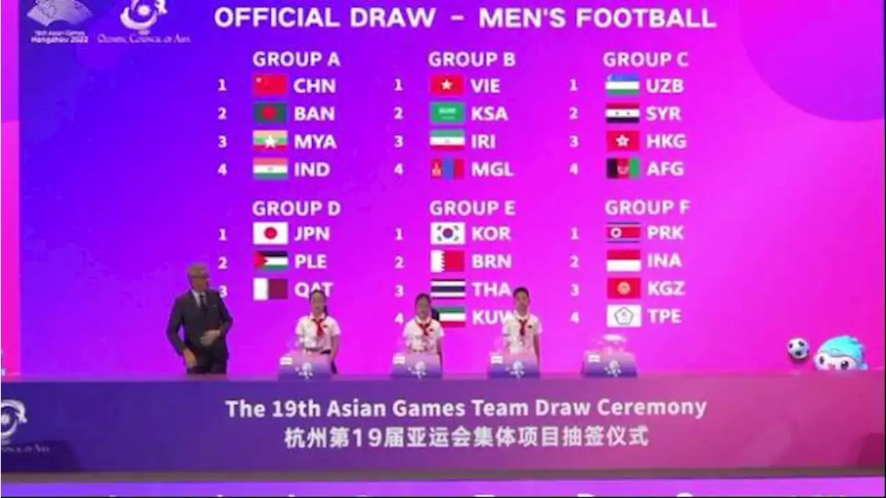 Hasil Drawing Asian Games 2022 Sepak Bola Putra: Indonesia Satu Grup dengan Korea Utara