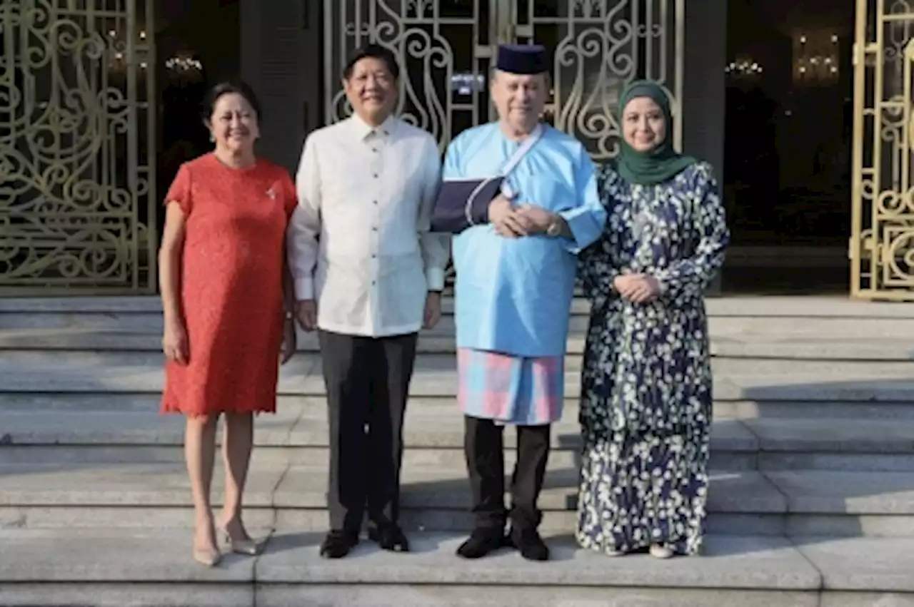 Sultan Ibrahim welcomes President Marcos Jr to Johor as part of state visit to Malaysia