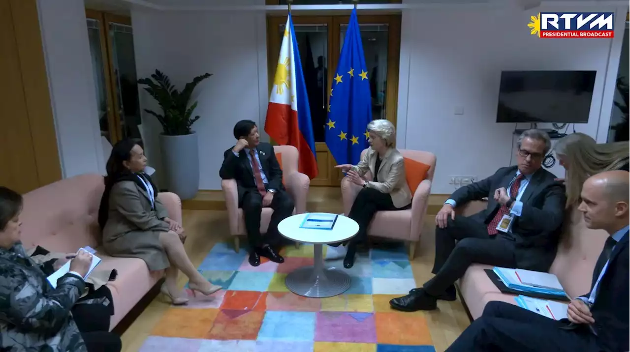 Marcos welcomes EU Commission president's PH visit