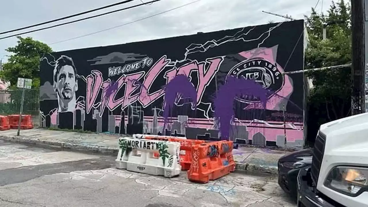 Atacaron un mural con la imagen de Lionel Messi en Miami: quiénes fueron