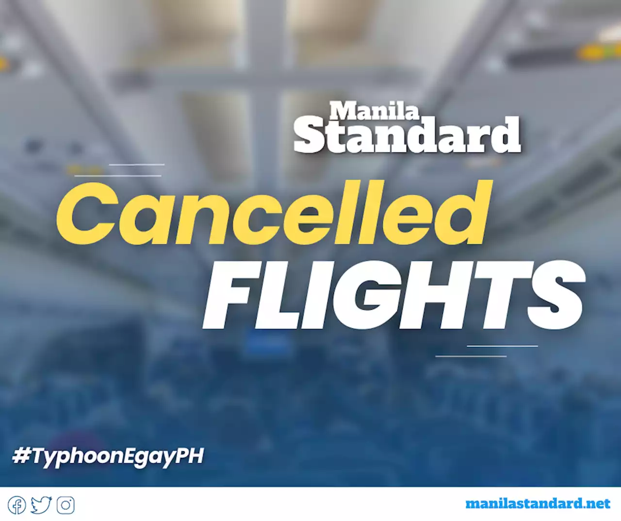 22 more flights in Manila canceled due to Typhoon ‘Egay’