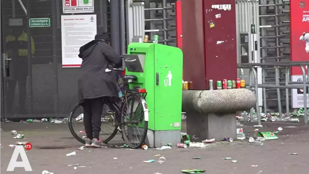 Meer afval op straat door invoering statiegeld op blikjes, Amsterdam neemt maatregelen