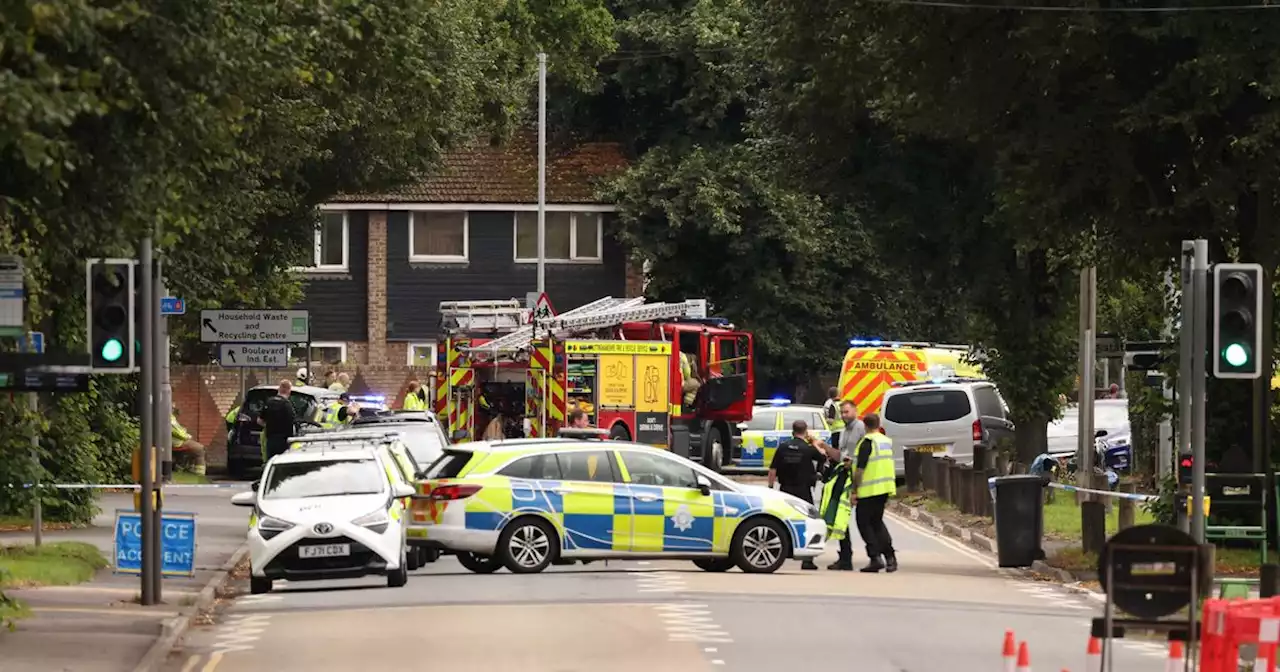 Statement as cordon in place and road closed in both directions