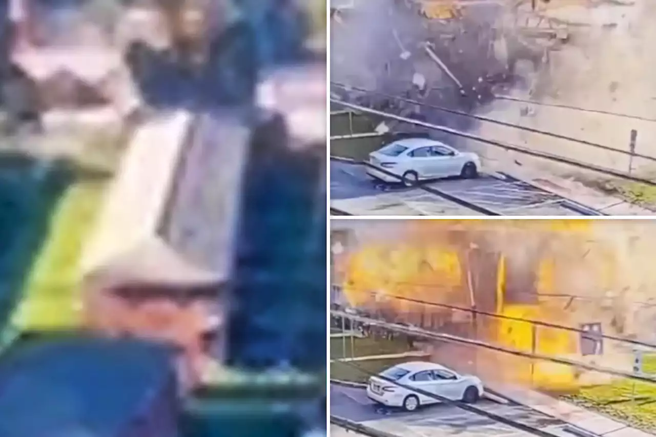 Blast that leveled Newark home is captured in shocking video