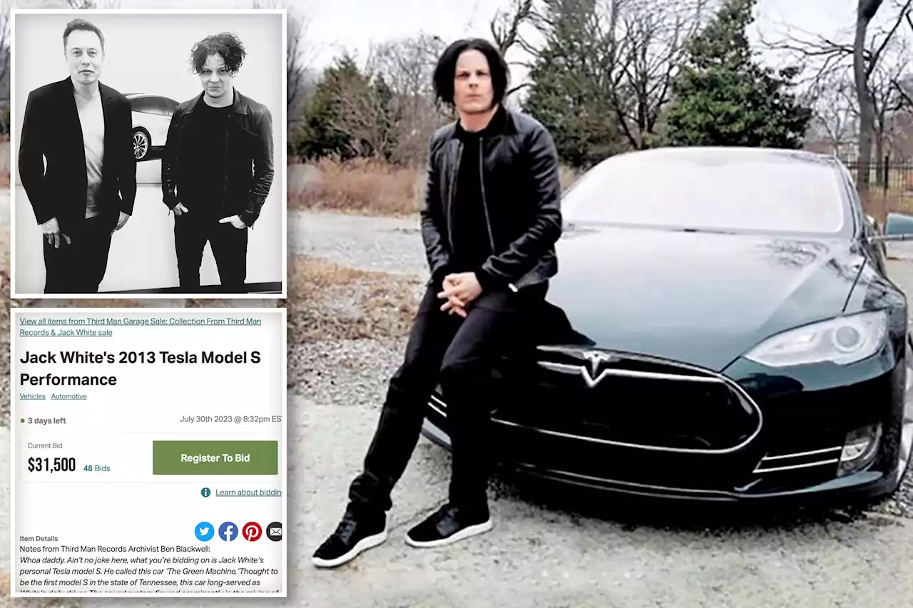 Jack White auctions off Tesla Model S after falling out with Elon Musk