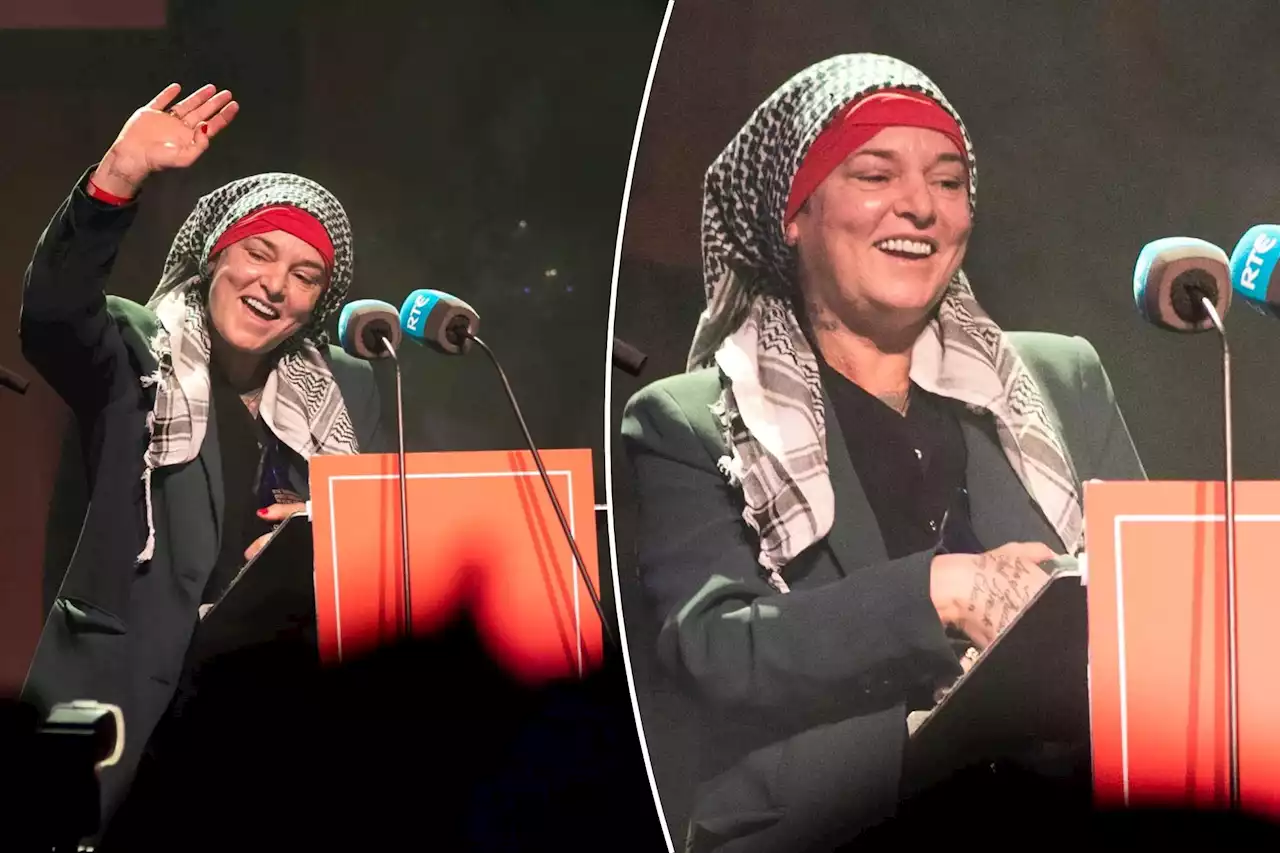 Sinéad O’Connor’s final photo shows her beaming while accepting award months before death