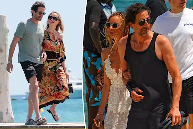 Adrien Brody and girlfriend Georgina Chapman show off glowing tans on vacation in St. Tropez