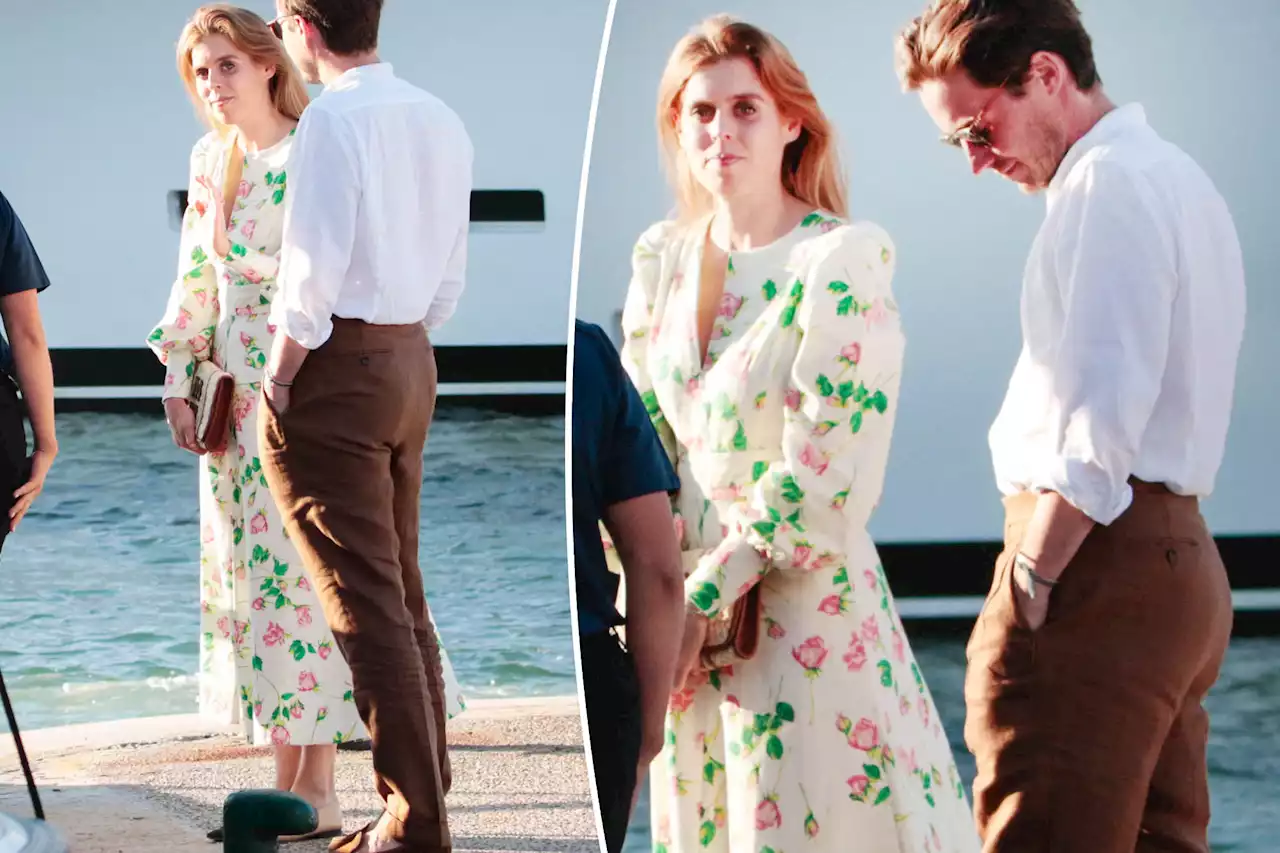 Princess Beatrice vacations with husband Edoardo Mapelli Mozzi in floral dress you can snag on sale