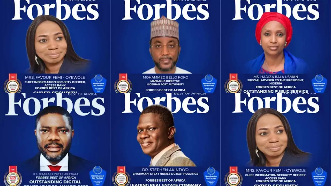 Nigerians shine at the glamorous FIN and Forbes Best of Africa Awards Night of Prestige