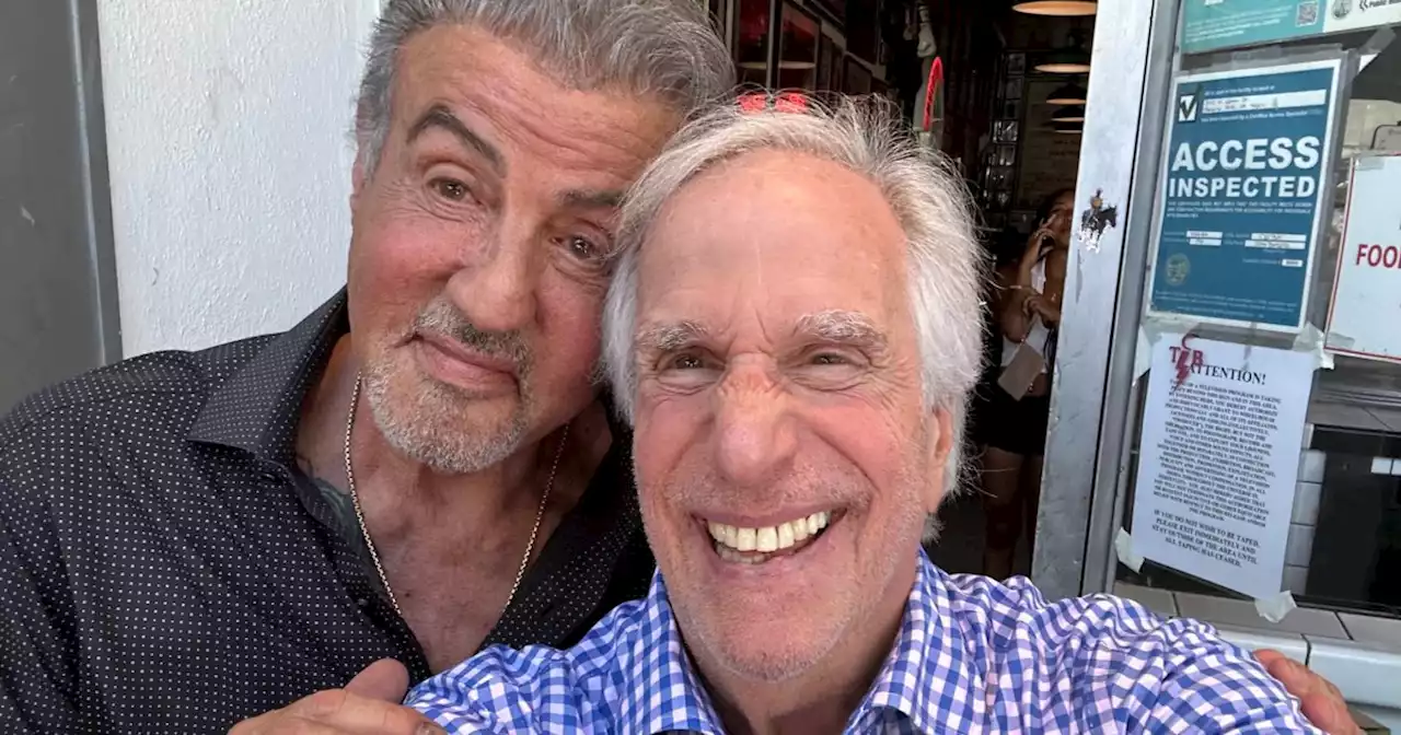 Henry Winkler and Sylvester Stallone come together for a ‘great lunch’ and an even greater selfie