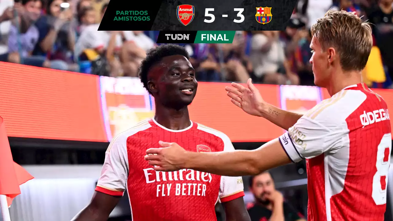 Arsenal golea al Barcelona en un partidazo disputado en Los Ángeles